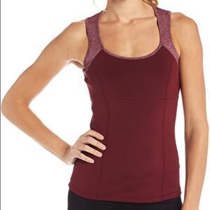 Prana Marla Pomegranate Athletic Tank Top Cutout
